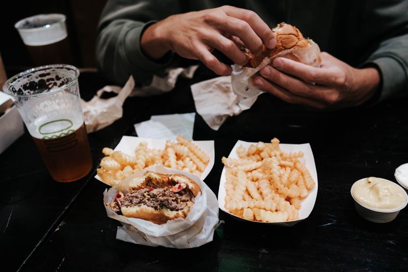 Seasoned crinkle-cut fries